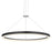 Sonneman Corona 1 Light LED Ring 32" Pendant, Satin Black/Frosted - 2317-25-J20
