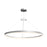 Sonneman Corona 1Lt LED Ring 48" Pendant, Satin Aluminum/Frosted - 2318-16-J20