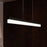 Sonneman Stiletto 1 Light LED 24" Pendant, Satin Black/Frosted