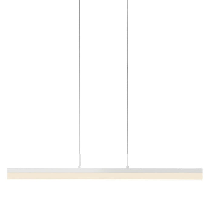 Sonneman Stiletto 1 Light led 32" Pendant, Satin White/Frosted - 2346-03-J20
