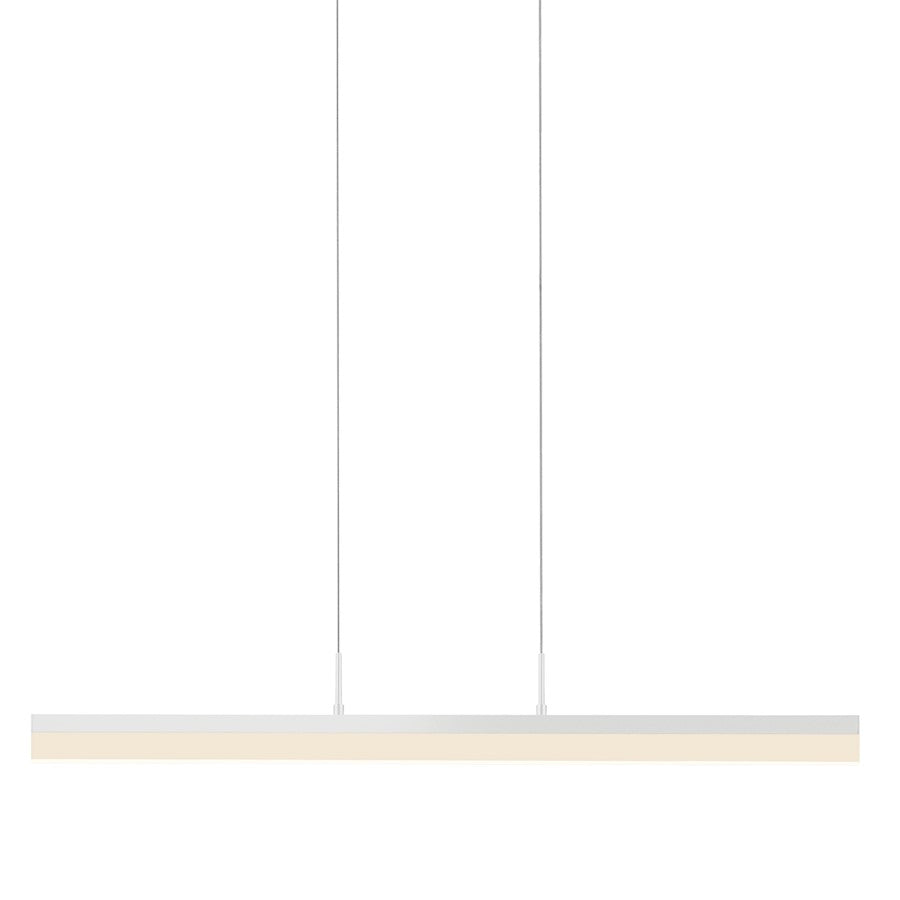 Sonneman Stiletto 1 Light led 32" Pendant, Satin White/Frosted - 2346-03-J20