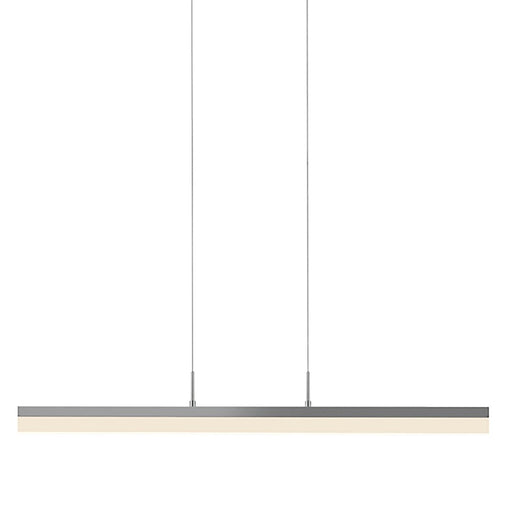 Sonneman Stiletto 1Lt LED 32" Pendant, Satin Aluminum/Frosted - 2346-16-J20