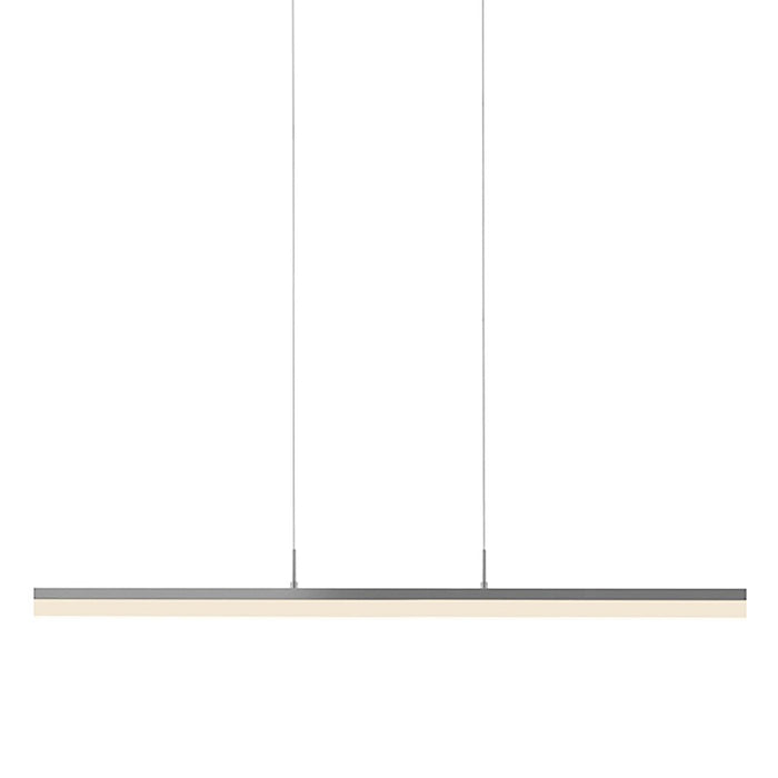 Sonneman Stiletto 1Lt LED 44" Pendant, Satin Aluminum/Frosted - 2347-16-J20
