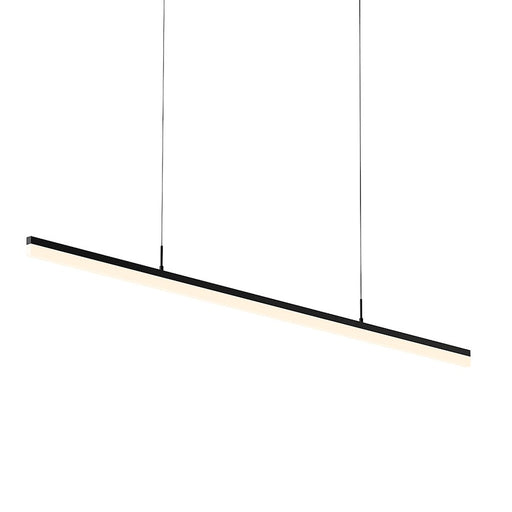 Sonneman Stiletto 1 Light LED 60" Pendant, Satin Black/Frosted - 2348-25-J20