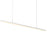 Sonneman Stiletto 1Lt LED 72" Pendant, Satin Aluminum/Frosted - 2349-16-J20
