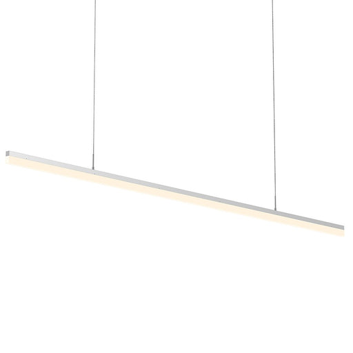 Sonneman Stiletto 1Lt LED 72" Pendant, Satin Aluminum/Frosted - 2349-16-J20