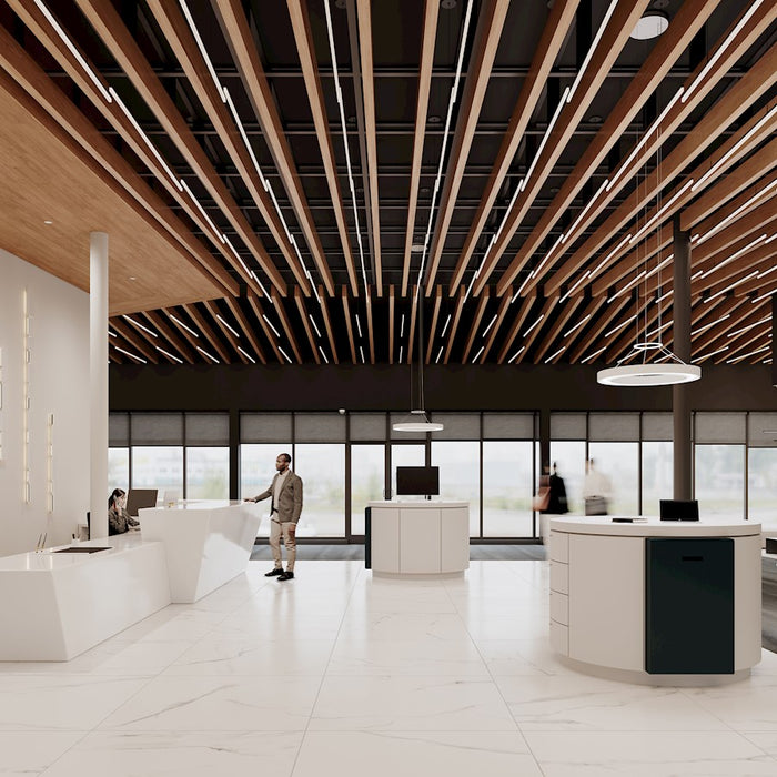 Sonneman Stiletto 1 Light 72" LED Pendant, Satin Black/Frosted