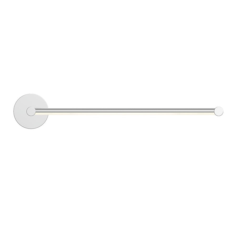 Sonneman Purolinear 360 24" Single Linear LED Wall Bar, Black