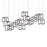 Sonneman Cubix LED Pendant, Satin Black