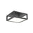 Sonneman Cubix 1 Light Short LED Surface Mount, Satin Black - 24Z0005K