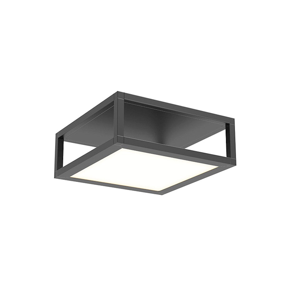 Sonneman Cubix 1 Light Short LED Surface Mount, Satin Black - 24Z0005K