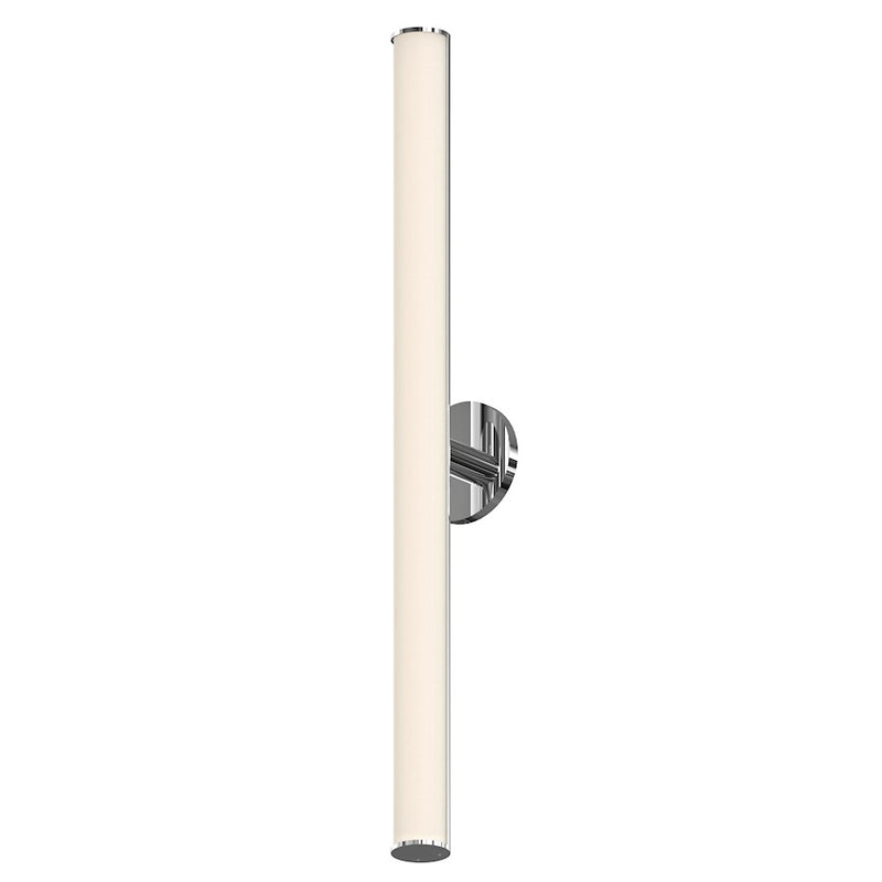 Sonneman Bauhaus Columns 1 Light 32" LED Wall Sconce, Polished Chrome - 2503-01
