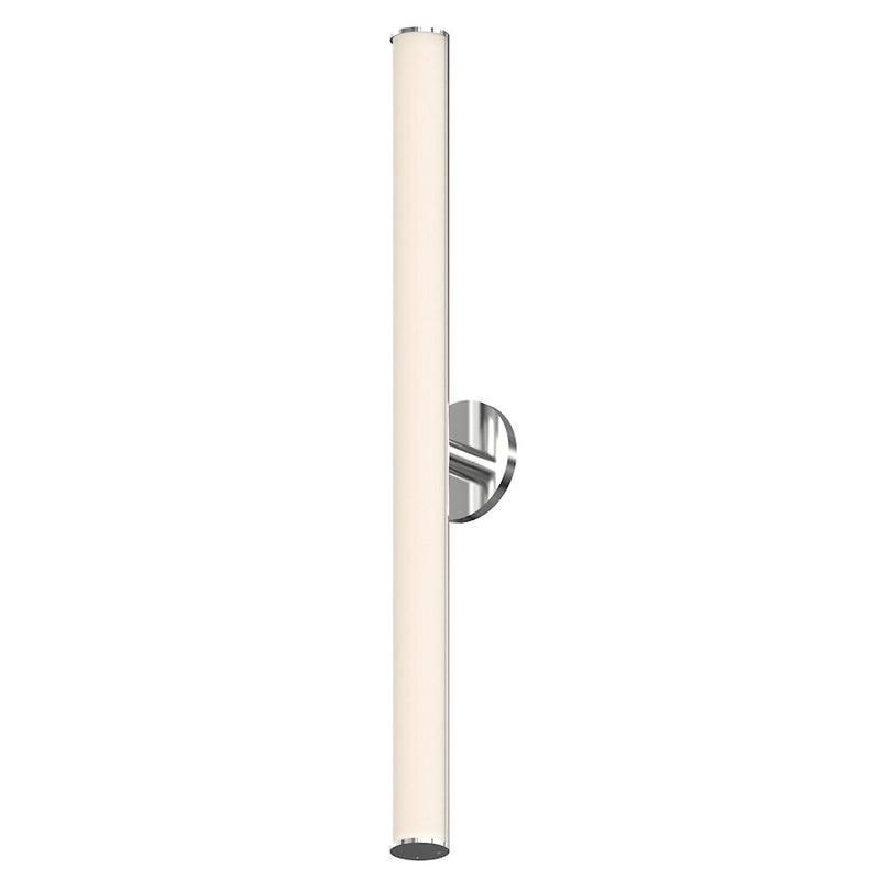 Sonneman Bauhaus Columns 1 Light 32" LED Wall Sconce, Satin Chrome - 2503-23