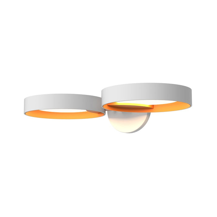 Sonneman Guide Ring 1 Light LED Wall Sconce, Satin White/Apricot - 2651-03A