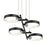 Sonneman Light Guide Ring 4 Light LED Bar Pendant, Satin Black - 2655-25W