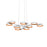 Sonneman Light Guide Ring 9 Light LED Pendant, Satin White/Apricot - 2656-03A