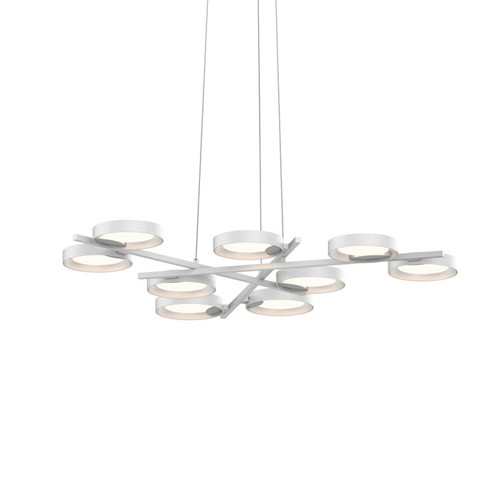 Sonneman Light Guide Ring 9 Light LED Pendant, Satin White - 2656-03W