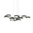 Sonneman Light Guide Ring 9 Light LED Pendant, Satin Black - 2656-25W
