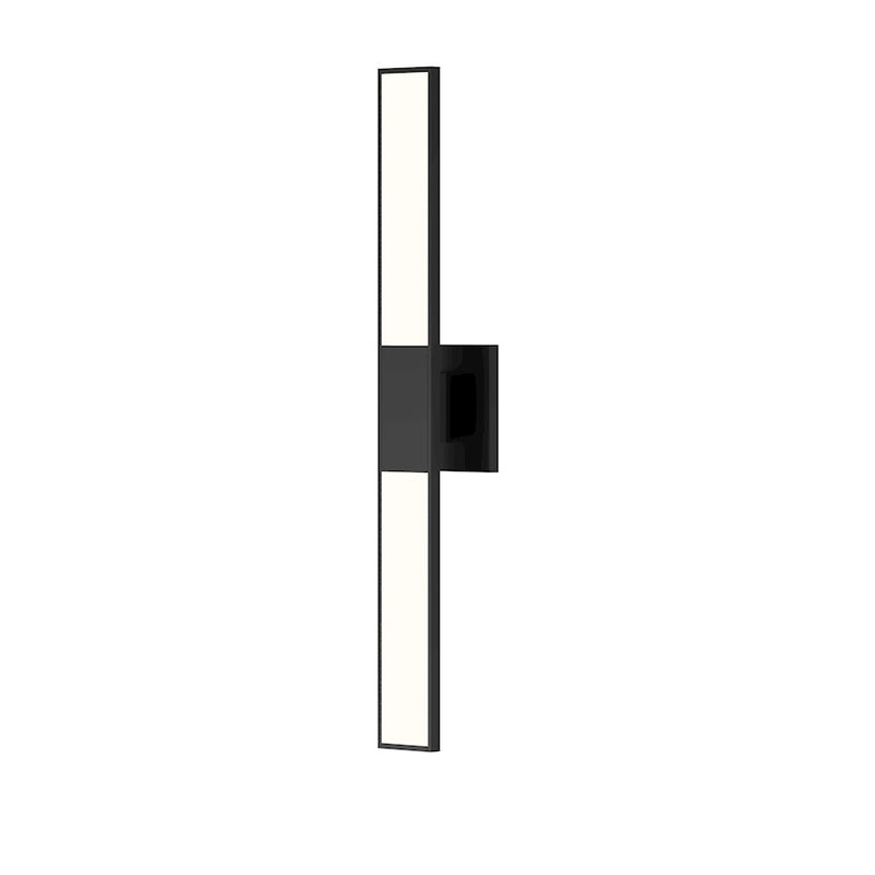 Sonneman Planes 2 Light 24" LED Double Wall Sconce, Satin Black - 2682-25