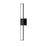 Sonneman Planes 2 Light 24" LED Double Wall Sconce, Satin Black - 2682-25