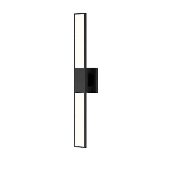 Sonneman Planes 2 Light 24" LED Double Wall Sconce, Satin Black - 2682-25