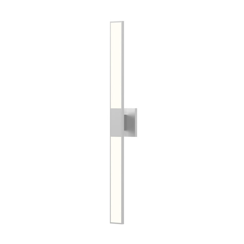 Sonneman Planes 2 Light 32" LED Double Wall Sconce, Satin Aluminum - 2683-16