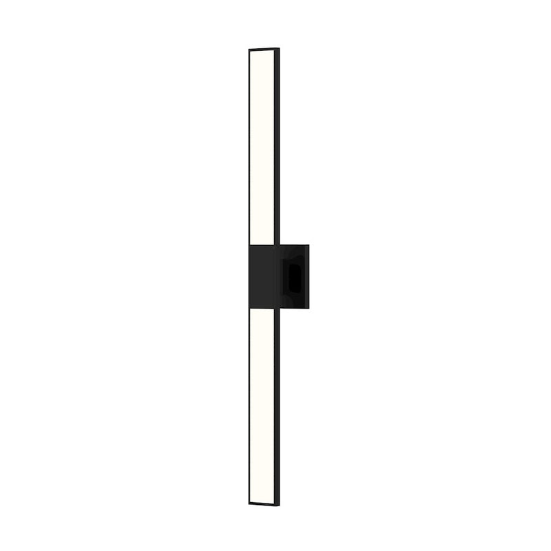 Sonneman Planes 2 Light 32" LED Double Wall Sconce, Satin Black - 2683-25