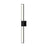 Sonneman Planes 2 Light 32" LED Double Wall Sconce, Satin Black - 2683-25