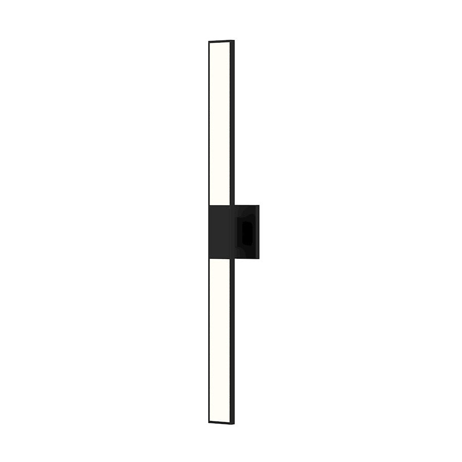 Sonneman Planes 2 Light 32" LED Double Wall Sconce, Satin Black - 2683-25