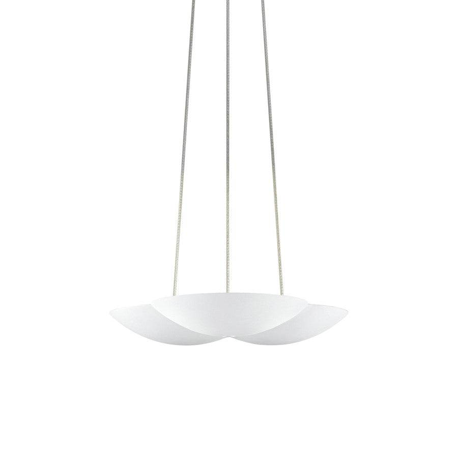 Sonneman Little Cloud 1Lt LED Uplight Pendant, White/ White - 2734-98-J20