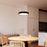 Sonneman Pi 1 Light 16" LED Pendant, Black Bronze/White