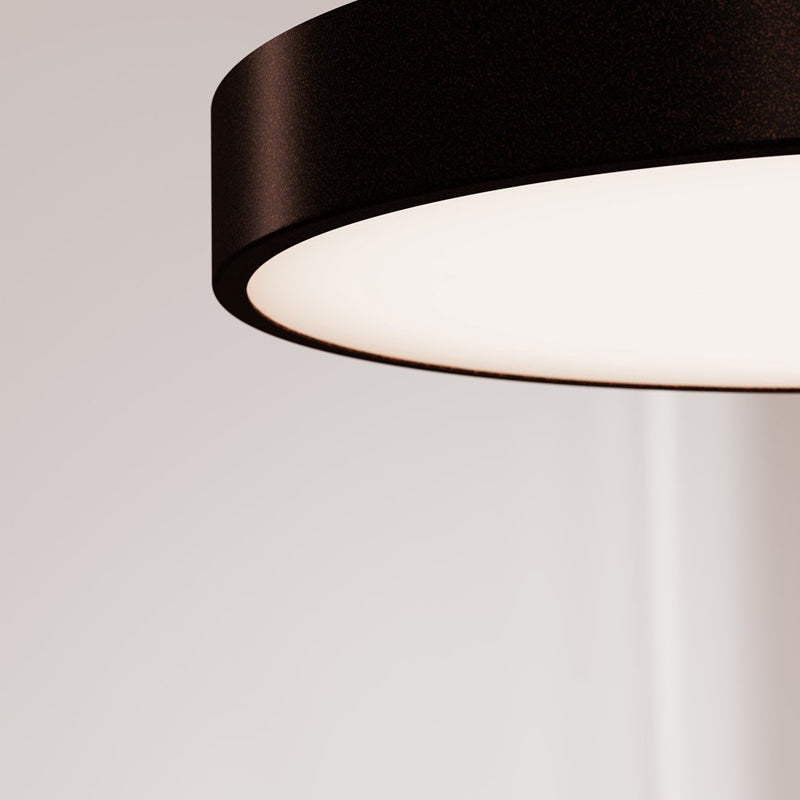 Sonneman Pi 1 Light 16" LED Pendant, Black Bronze/White