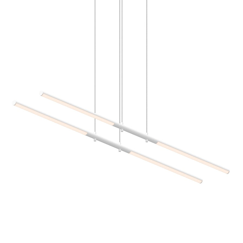Sonneman Tik Tak 4 Light Tandem LED Pendant, Satin White - 2801-03
