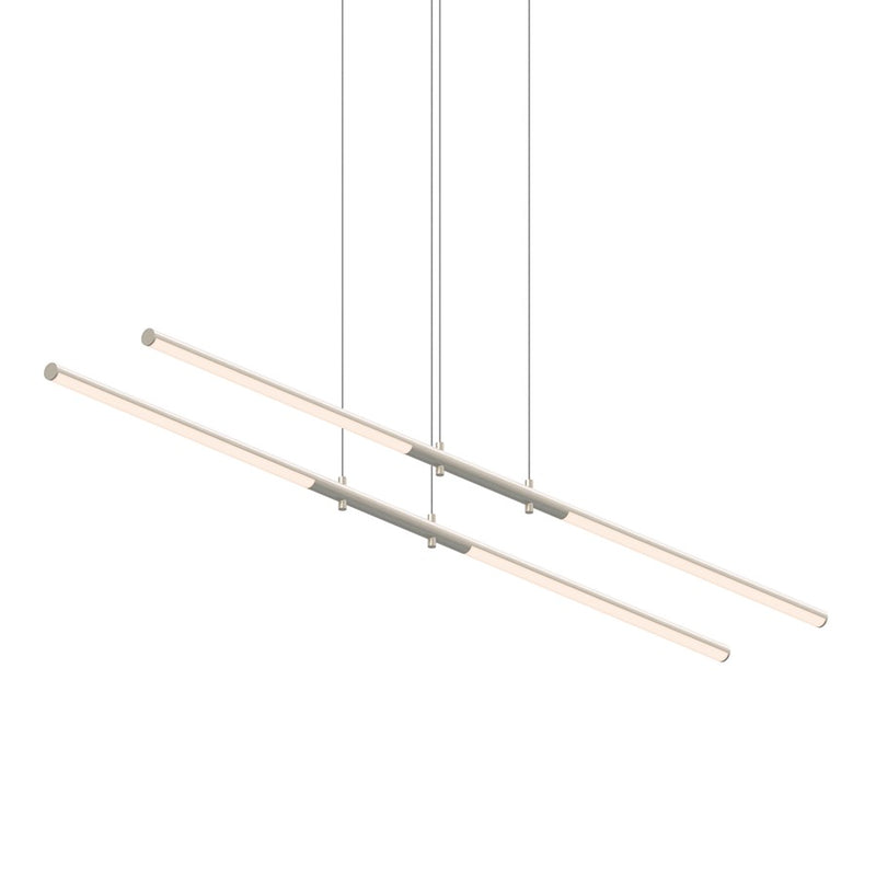 Sonneman Tik Tak 4 Light Tandem LED Pendant, Satin Nickel - 2801-13