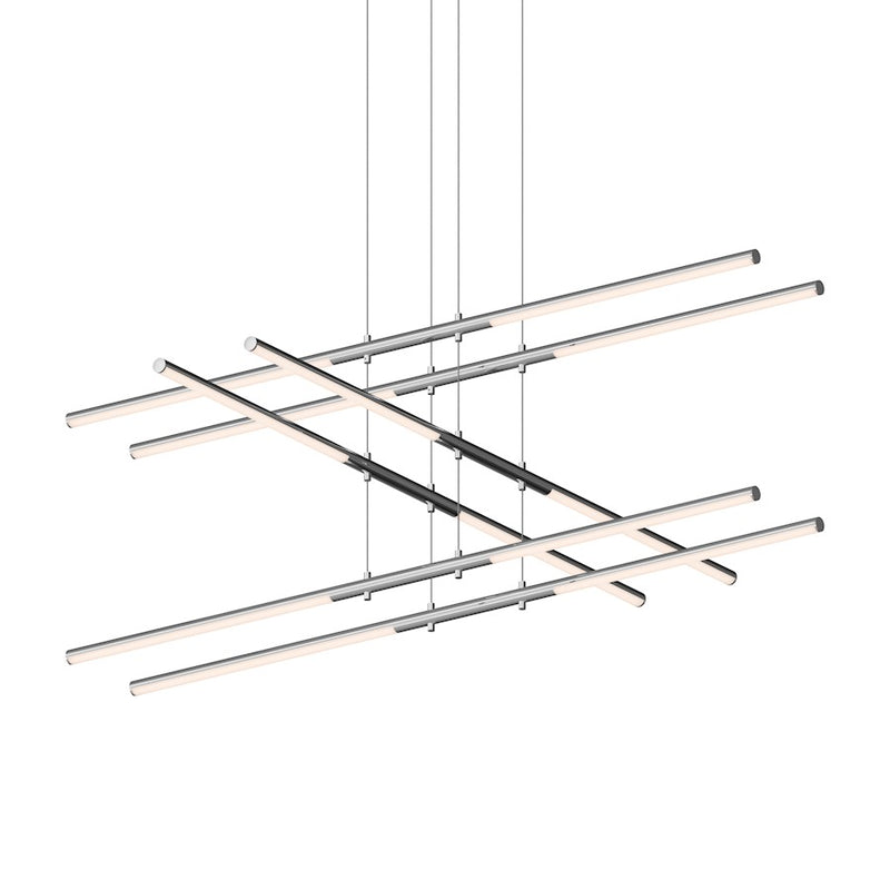 Sonneman Tik Tak 12 Light Stack 3 Tier LED Pendant, Polished Chrome - 2803-01