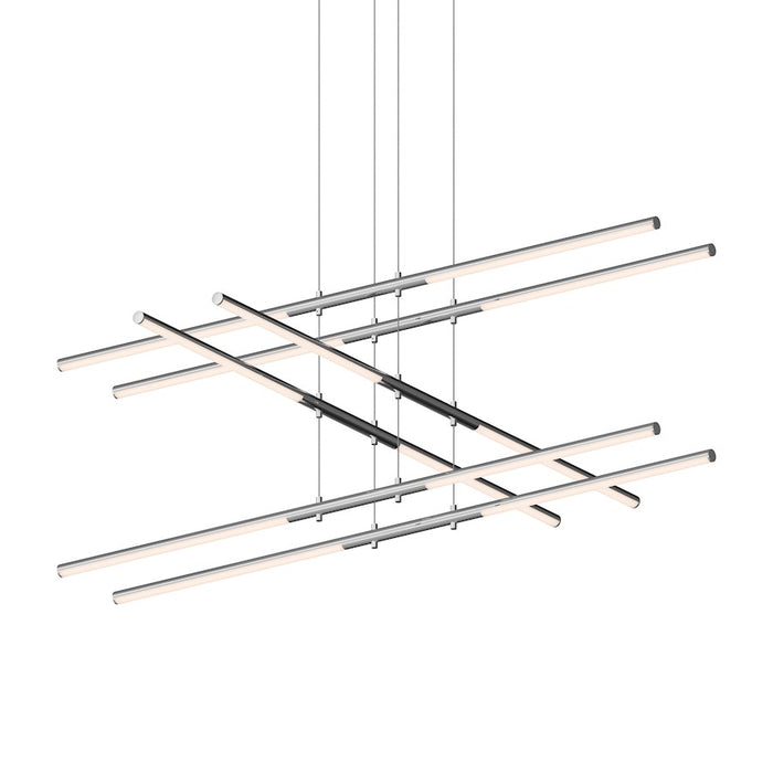Sonneman Tik Tak 12 Light Stack 3 Tier LED Pendant, Polished Chrome - 2803-01