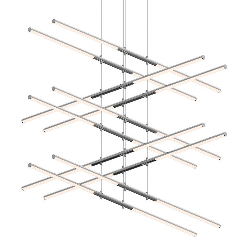 Sonneman Tik Tak 20 Light Stack 5 Tier LED Pendant, Polished Chrome - 2805-01