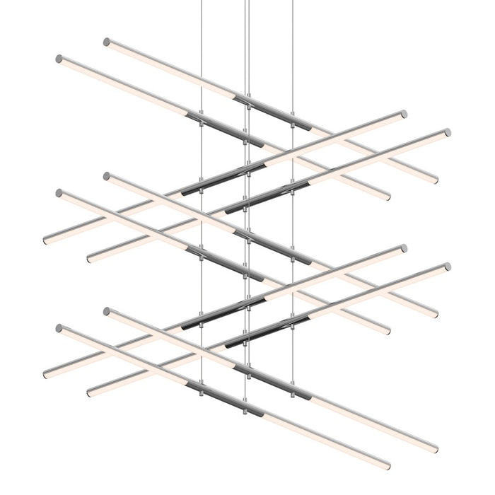 Sonneman Tik Tak 20 Light Stack 5 Tier LED Pendant, Polished Chrome - 2805-01