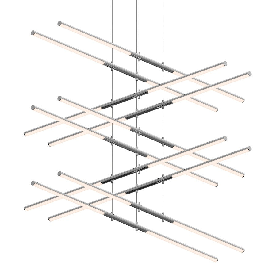 Sonneman Tik Tak 20 Light Stack 5 Tier LED Pendant, Polished Chrome - 2805-01