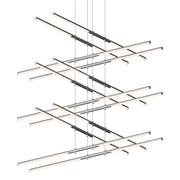 Sonneman Tik Tak 24 Light Stack 6 Tier LED Pendant, Polished Chrome - 2806-01