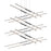 Sonneman Tik Tak 24 Light Stack 6 Tier LED Pendant, Polished Chrome - 2806-01