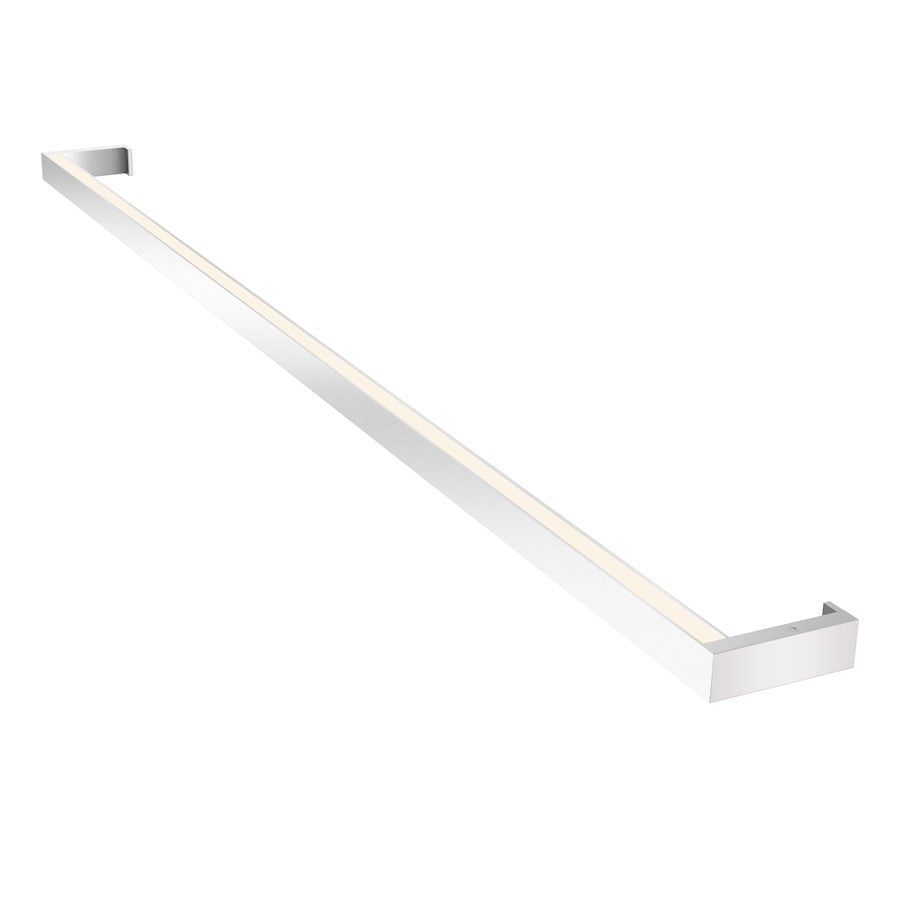 Sonneman Thin Line 2 Light 4' LED Wall Bar, Bright Satin Aluminum - 2812-16-4