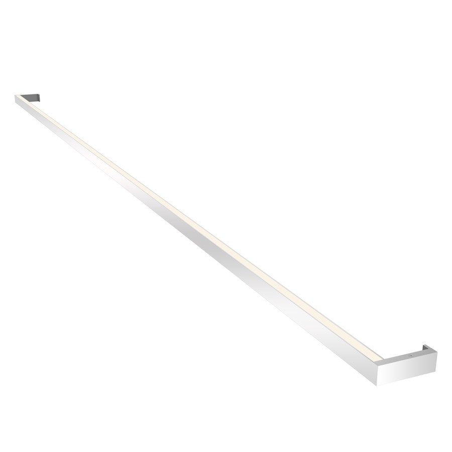 Sonneman Thin Line 2 Light 8' LED Wall Bar, Bright Satin Aluminum - 2812-16-8