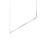 Sonneman Thin-Line 1Lt LED 6' Pendant, Satin Aluminum/White - 2816-16-6-J20