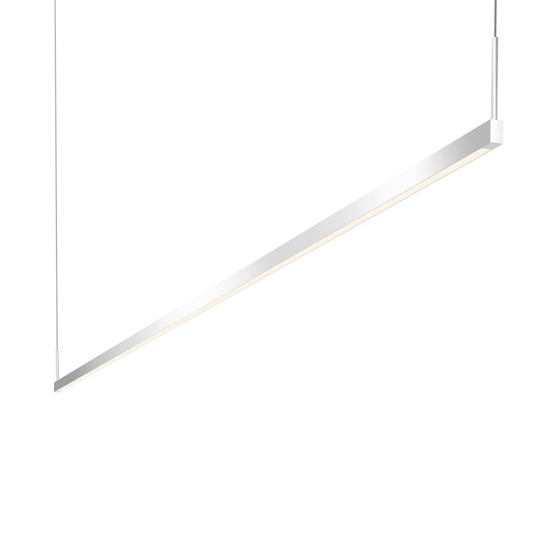 Sonneman Thin Line 1 Light 8' One Sided LED Pendant, Bright Aluminum - 2816-16-8