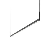 Sonneman Thin-Line 1 Light LED 6' Pendant, Satin Black/White - 2816-25-6-J20