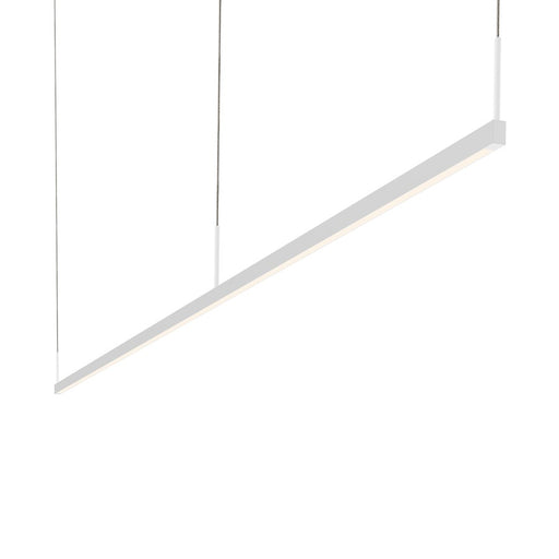 Sonneman Thin-Line 1 Light LED 8' Pendant, Satin Black/White - 2816-25-8-J20