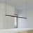 Sonneman Thin-Line 1 Light LED 8' Pendant, Satin Black/White