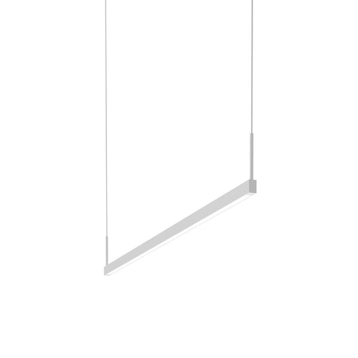 Sonneman Thin-Line 2 Light LED 4' Pendant, Satin White/White - 2818-03-4-J20