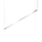 Sonneman Thin Line 2 Light 8' Two Sided LED Pendant, Bright Aluminum - 2818-16-8
